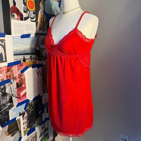 red holiday slipdress size medium - Picture 3 of 6
